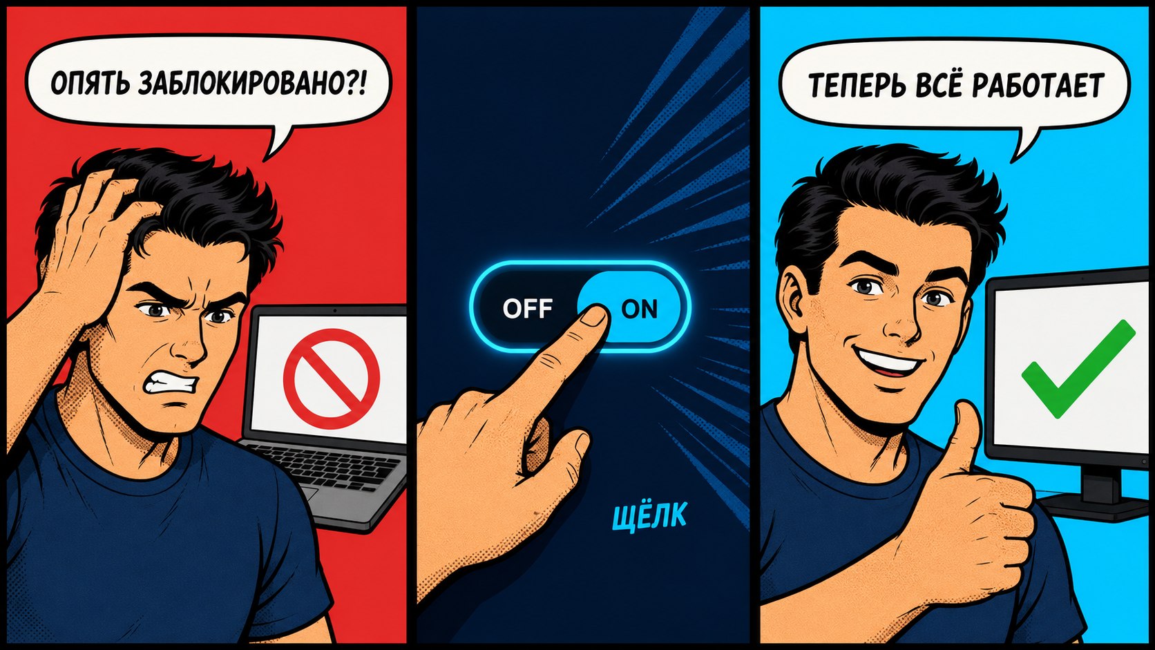Подключить VPN
