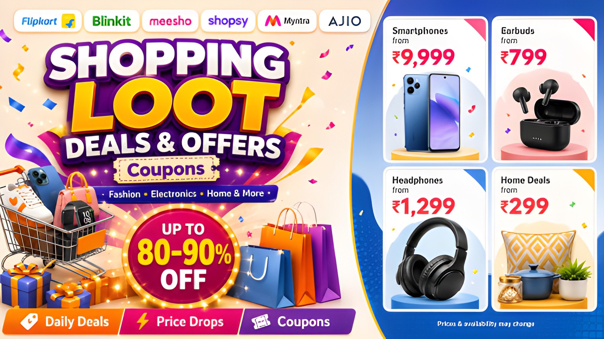 Shopping Loot Deals & Offers | Coupons