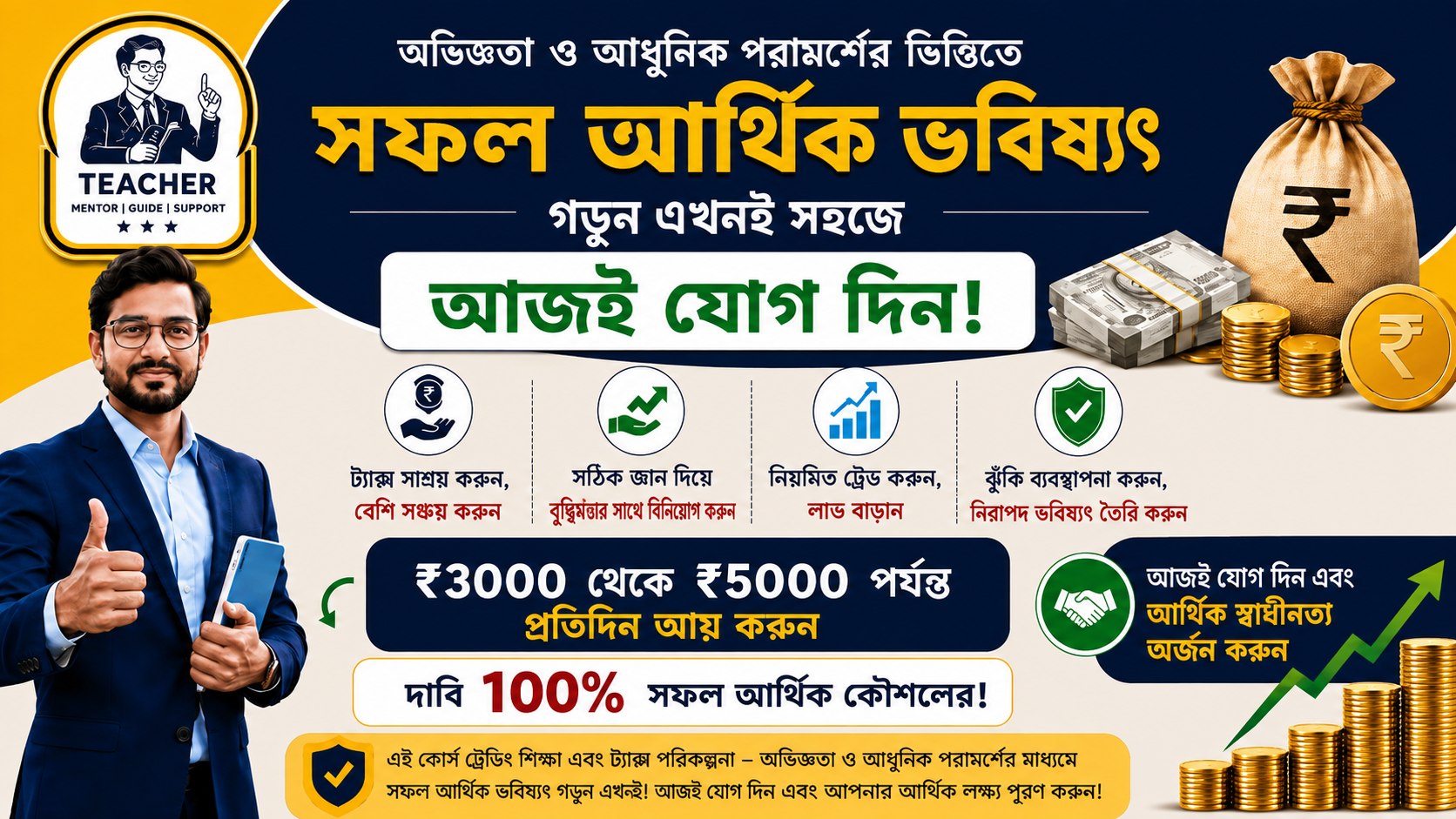 सभी गरीब छात्र 3000 रुपये का निवेश करें 45 मिनट तक प्रतीक्षा करें और 12000 रुपये प्राप्त करें आपके पैसों की मेरी जिम्मेदारी होगी